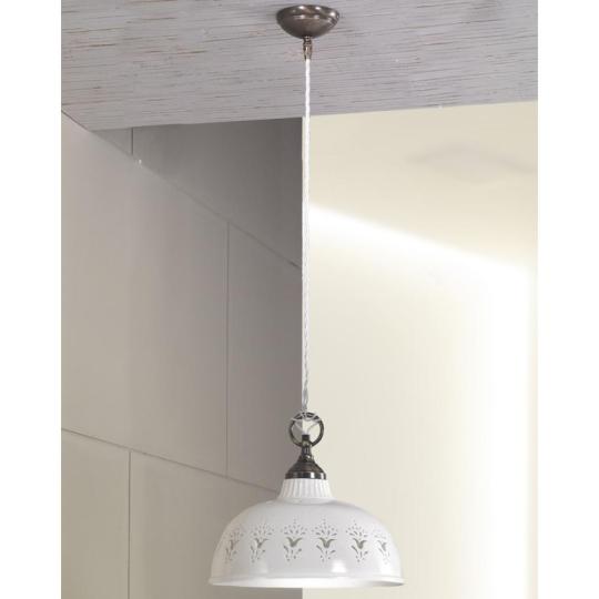 mediterran fuggesztek lampa lyukacsos keramia lampa mennyezet konyha etkezo rusztikus provence provnaszi csipkes keramia lampa paraszthaz videki hangulatu lampak lameridiana.jpg